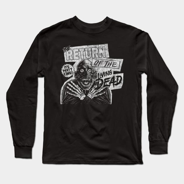 Return Of The Living Dead, DISTRESSED, Tarman, Zombies Long Sleeve T-Shirt by PeligroGraphics